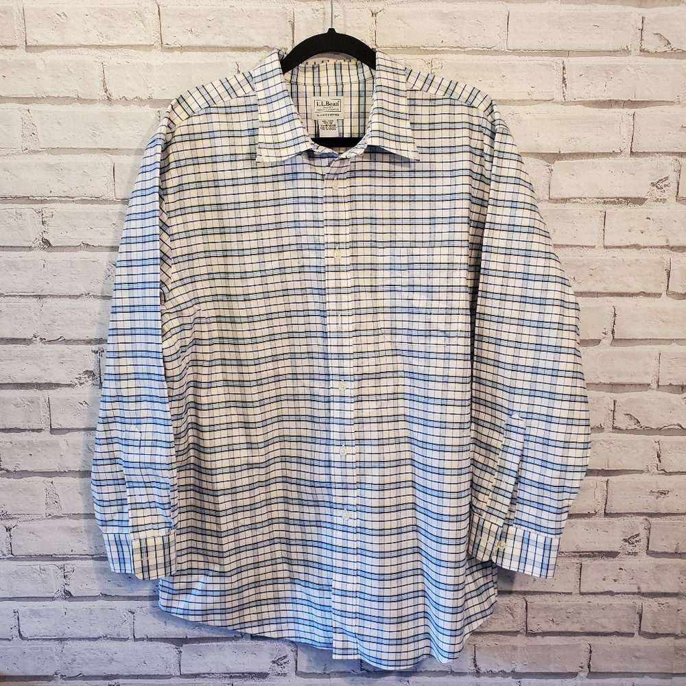 Ll Bean Plaid Button Down - image 1